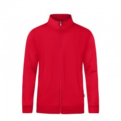 Sweatjacke Doubletex rot